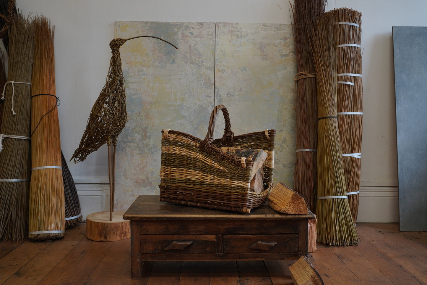 Square German Log Carrying Basket Workshop with Joe Gregory