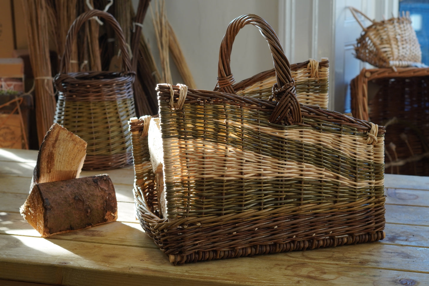 Square German Log Carrying Basket Workshop with Joe Gregory