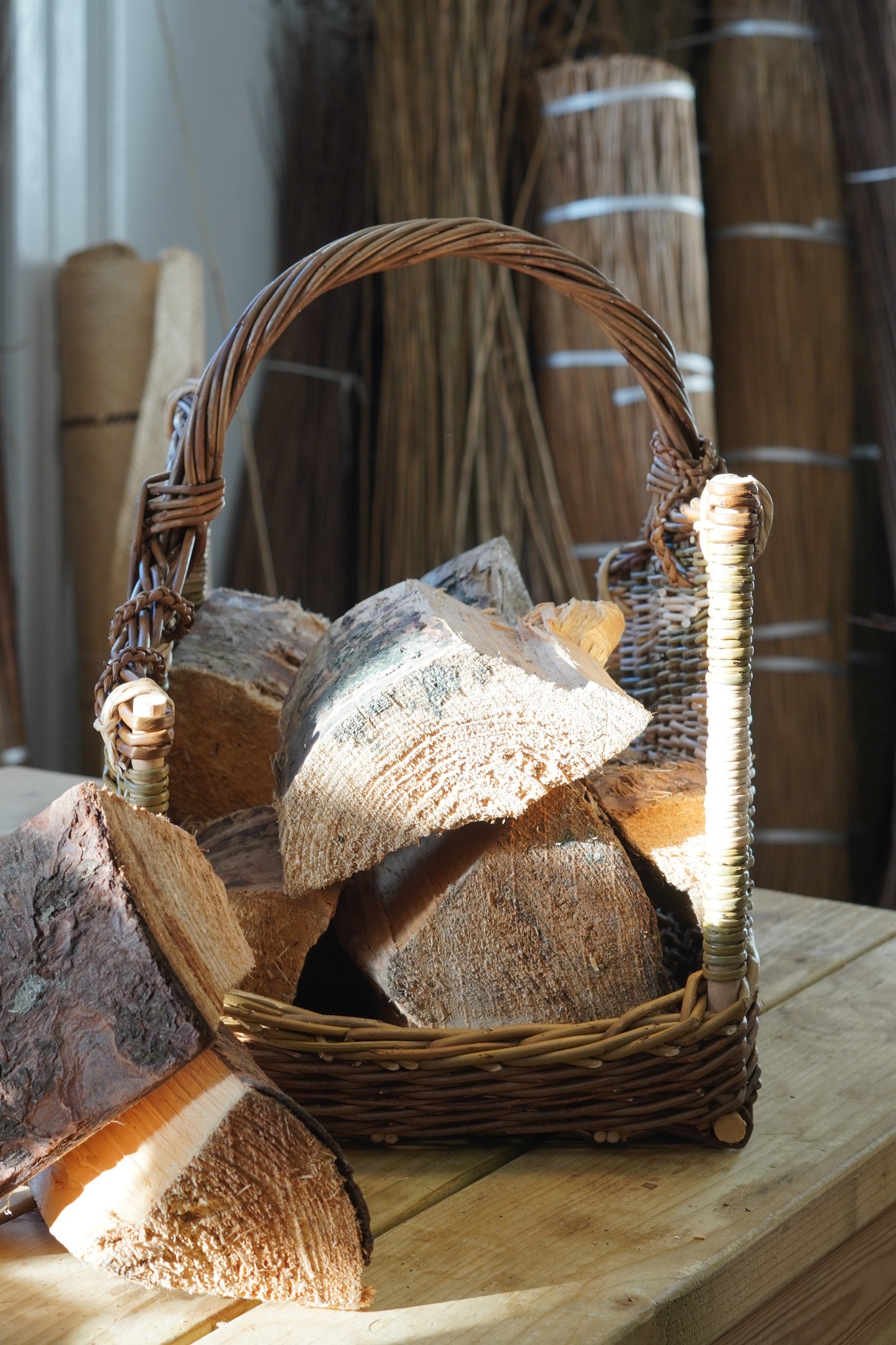 Square German Log Carrying Basket Workshop with Joe Gregory