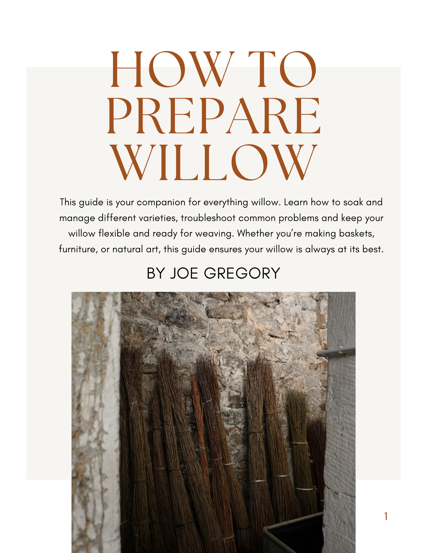 How to Prepare Willow PDF