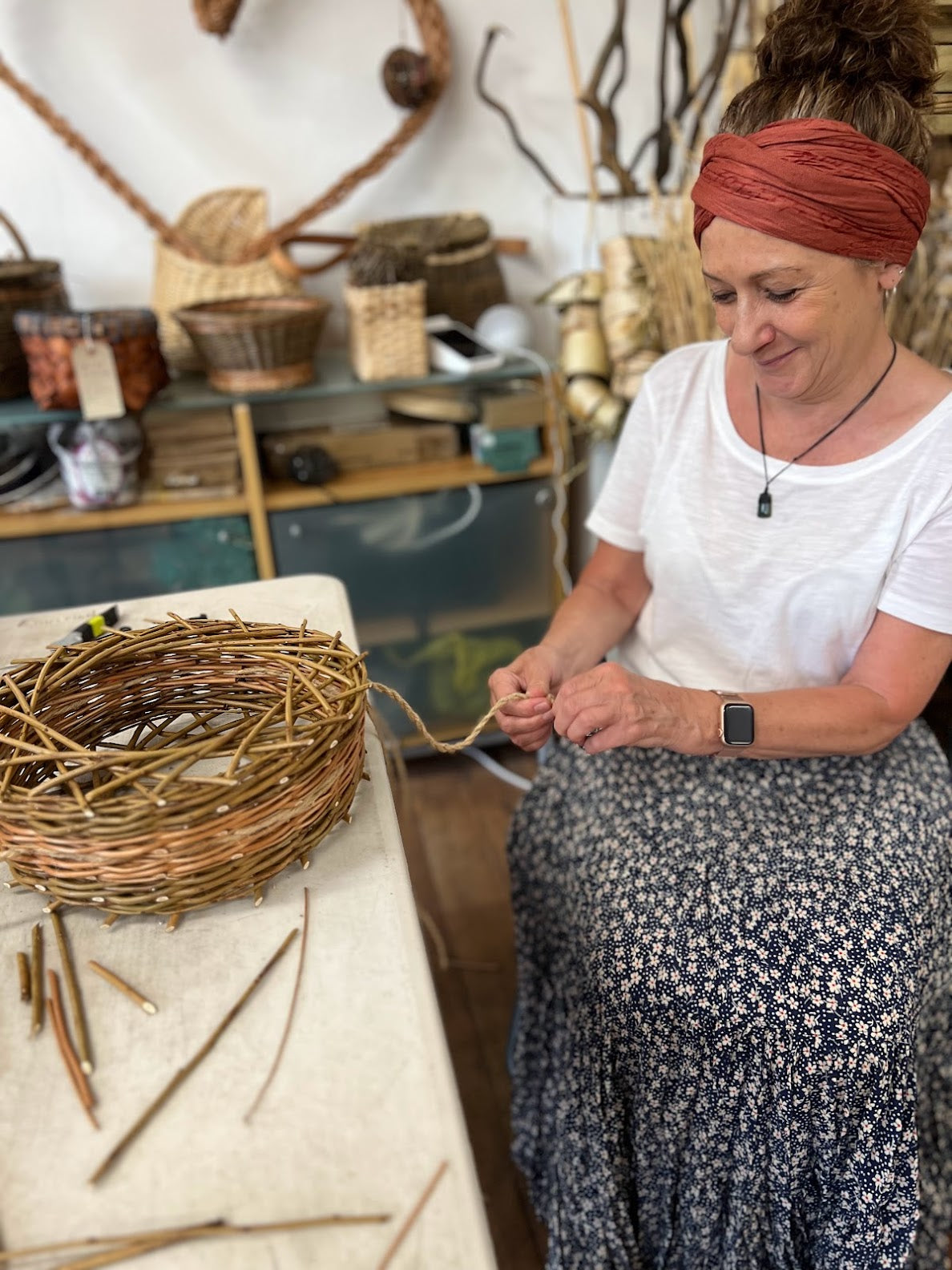 Willow Plant Hanging Basket Half Day Workshop with Joe Gregory